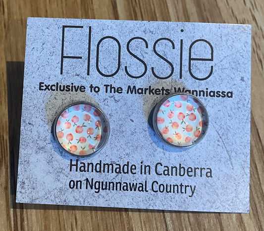 *Earrings Apple Dome Studs