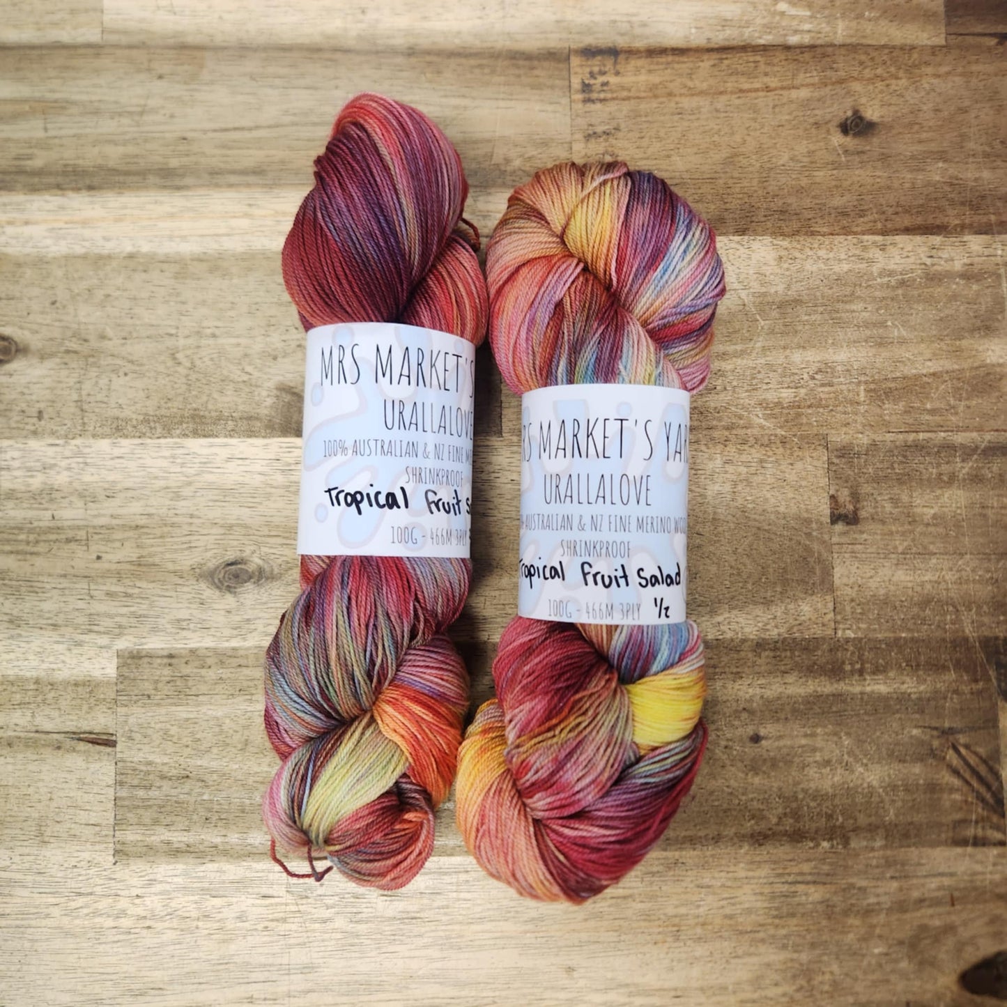 Mrs Markets Urallalove 3ply Hand dyed Yarn