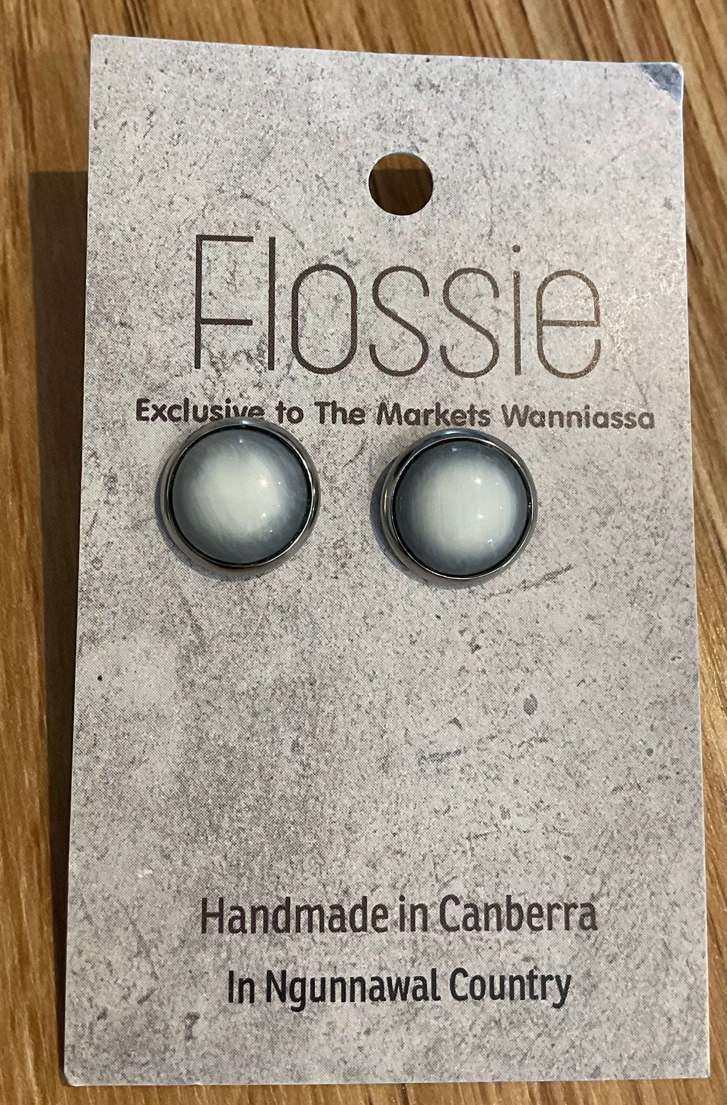 *Earrings Gemstone Dome Studs