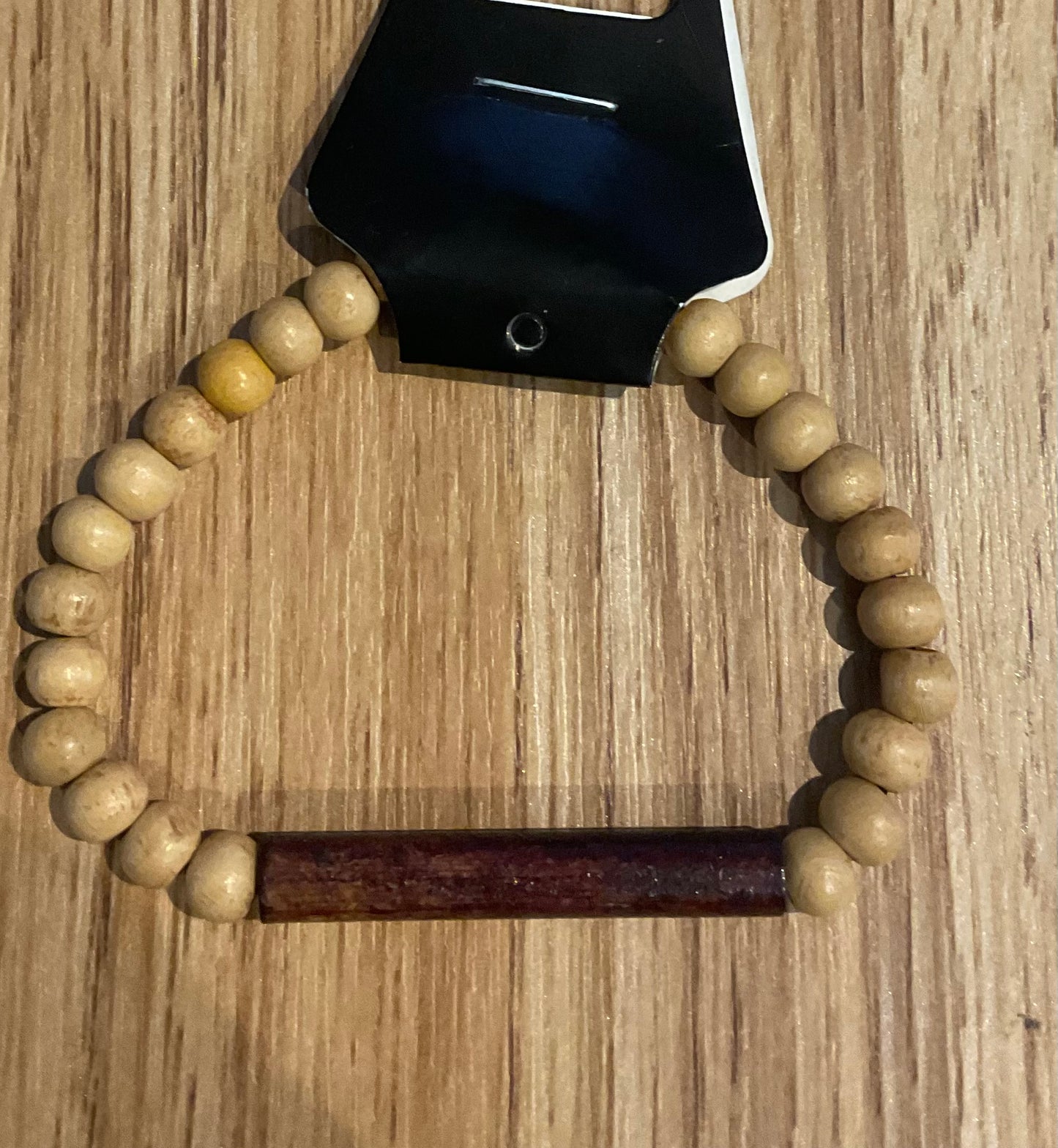 *Bracelet Wooden Beads Brown & Natural