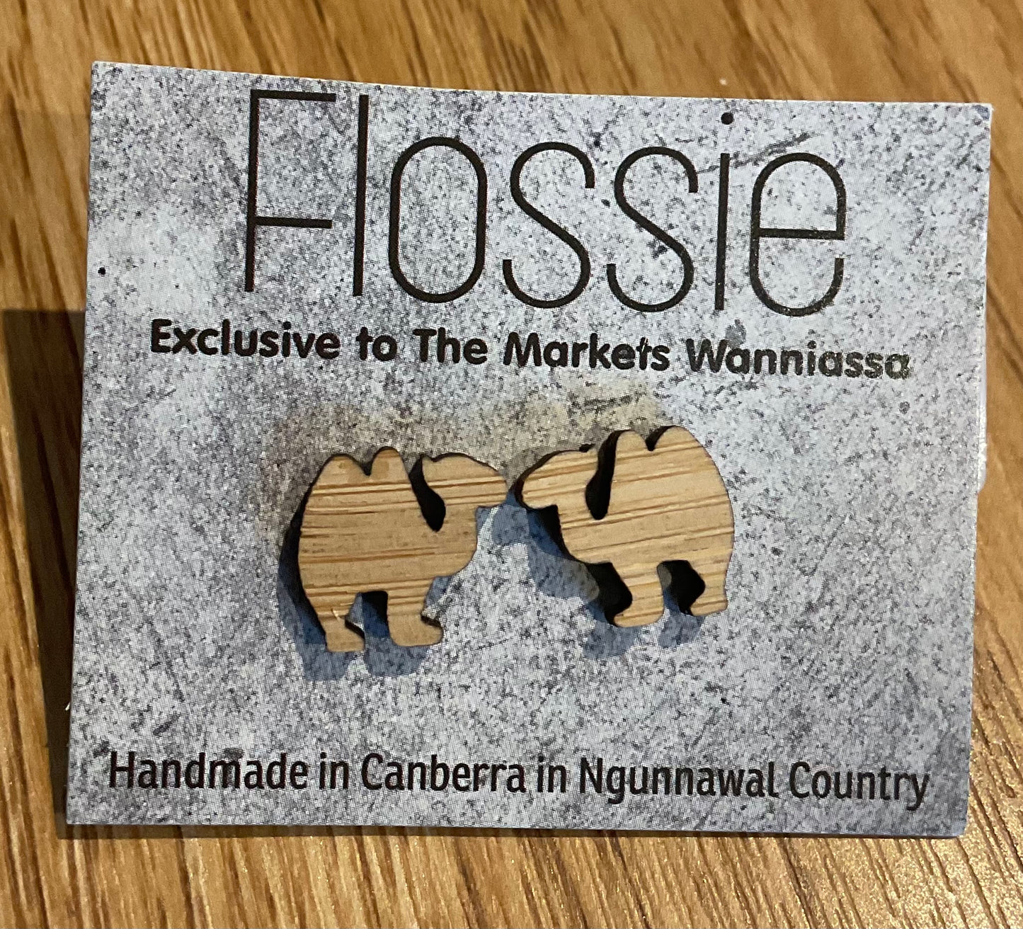 *Earrings Camel Studs