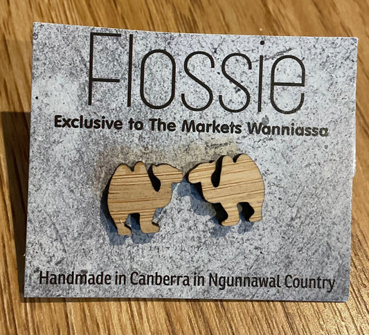 *Earrings Camel Studs
