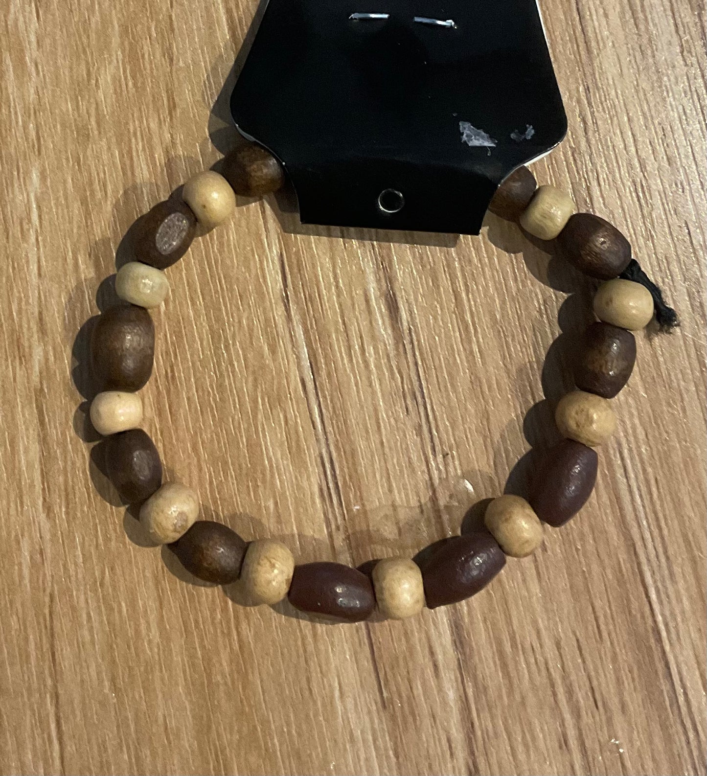 *Bracelet Wooden Beads Brown & Natural