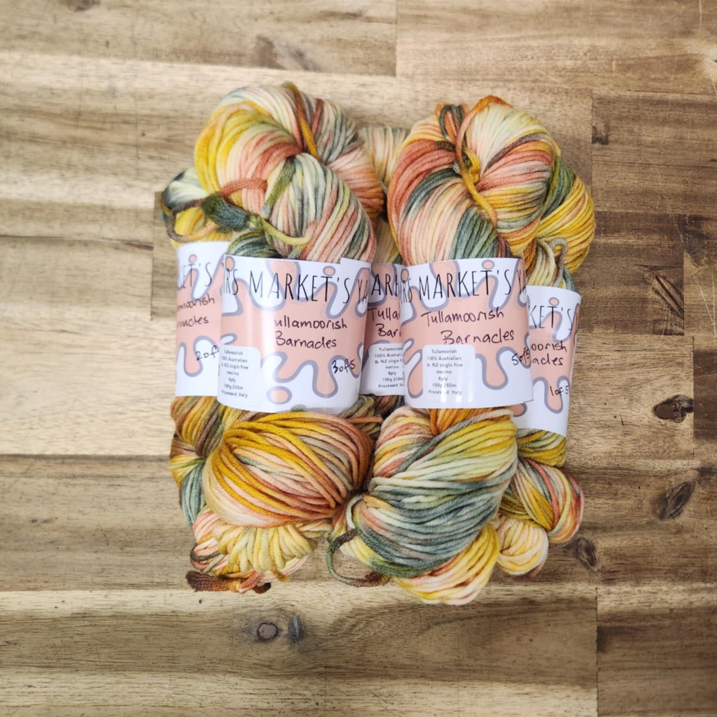 Mrs Market's Tullamorish Hand Dyed Yarn 8ply DK