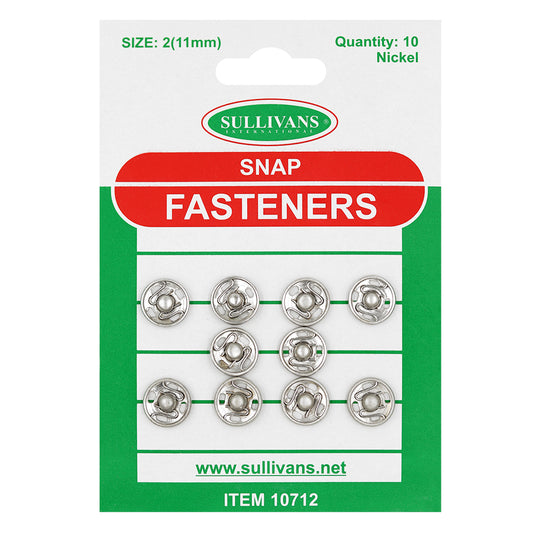 Snap Fastener 11mm Silver