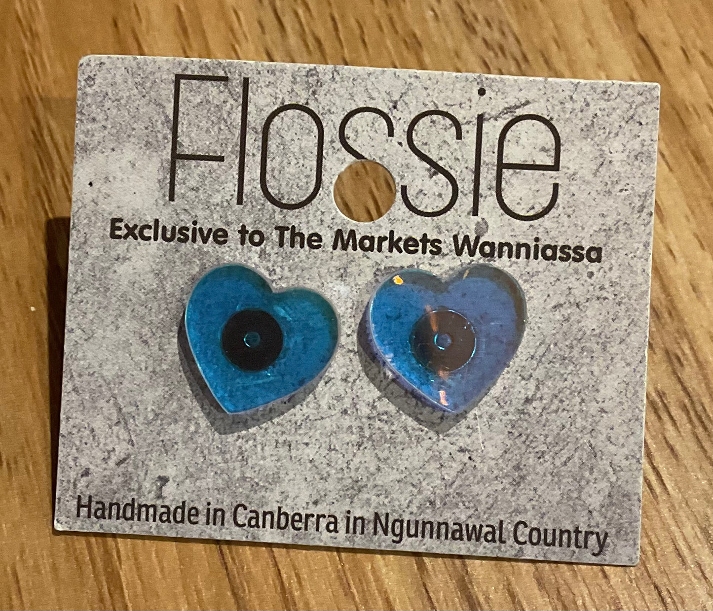 *Earrings Sheeny AB Heart Studs