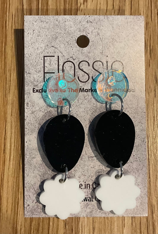 *Earrings Acrylic Three Piece Dangles