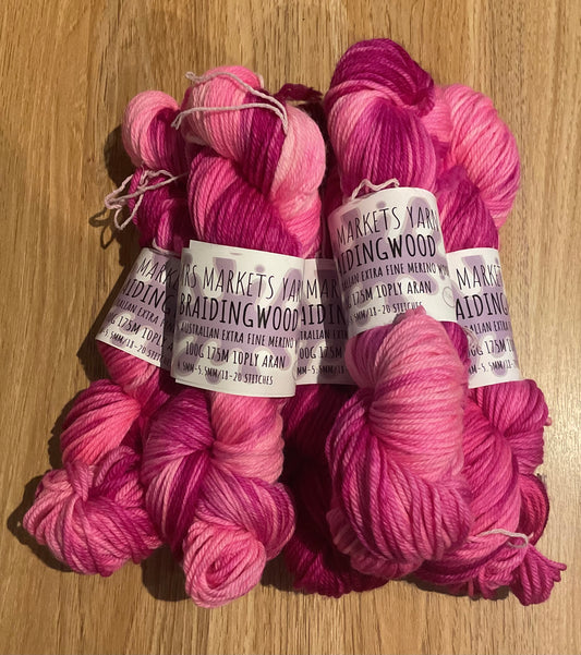 *Braidingwood Yarn 10ply Cherryish
