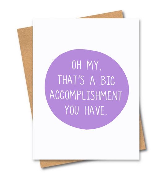 Big Accomplishment Card