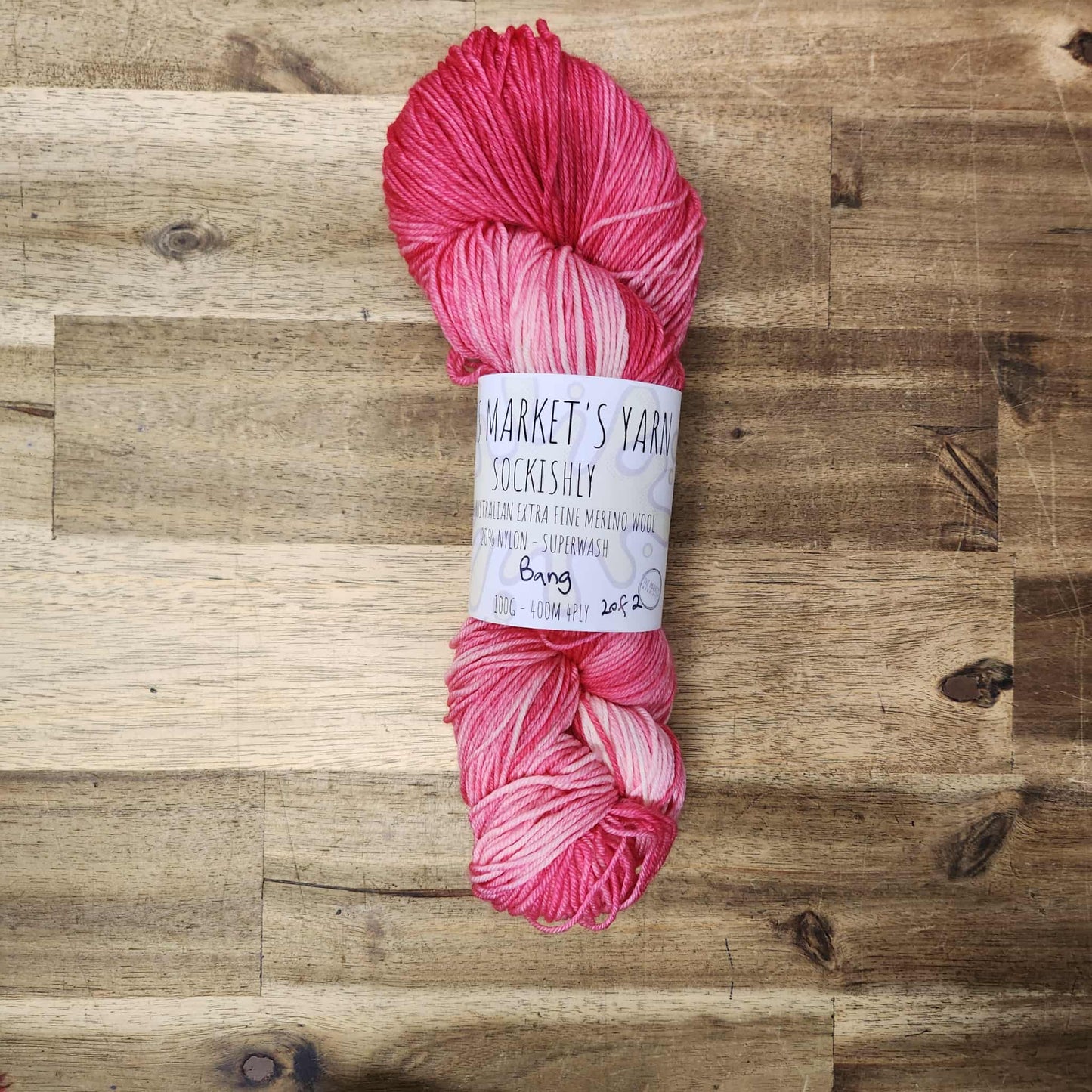 Mrs Market's Sockishly Hand Dyed Yarn 4ply