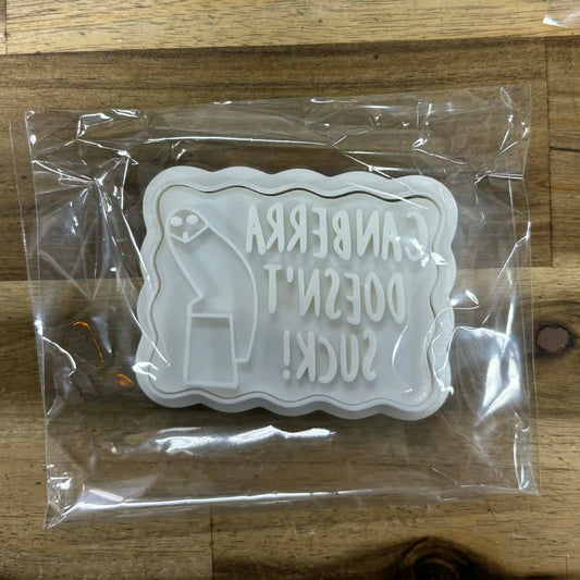 Canberra Doesn't Suck Rectangle Owl Cookie Cutter