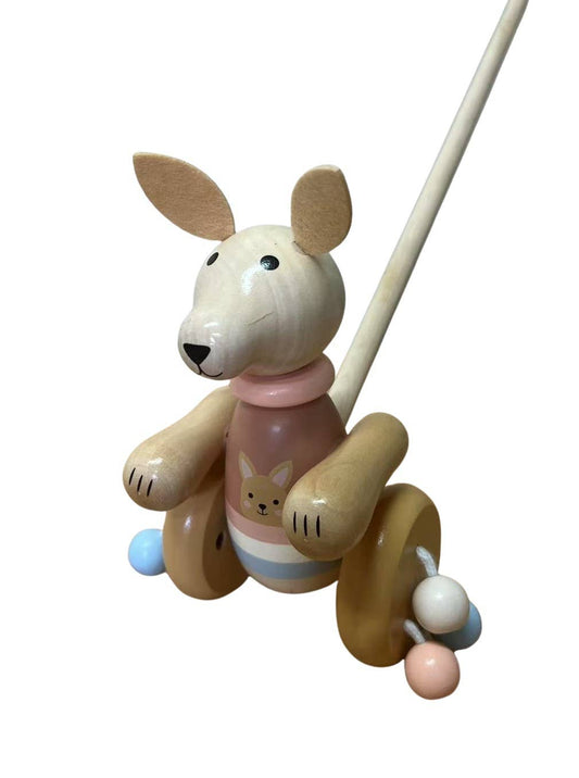 Wooden Push Along - Kangaroo