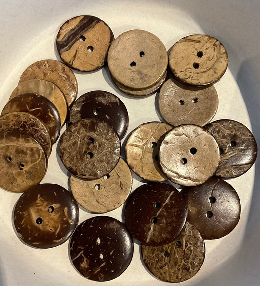 *Loose Buttons -Coconut Shell
