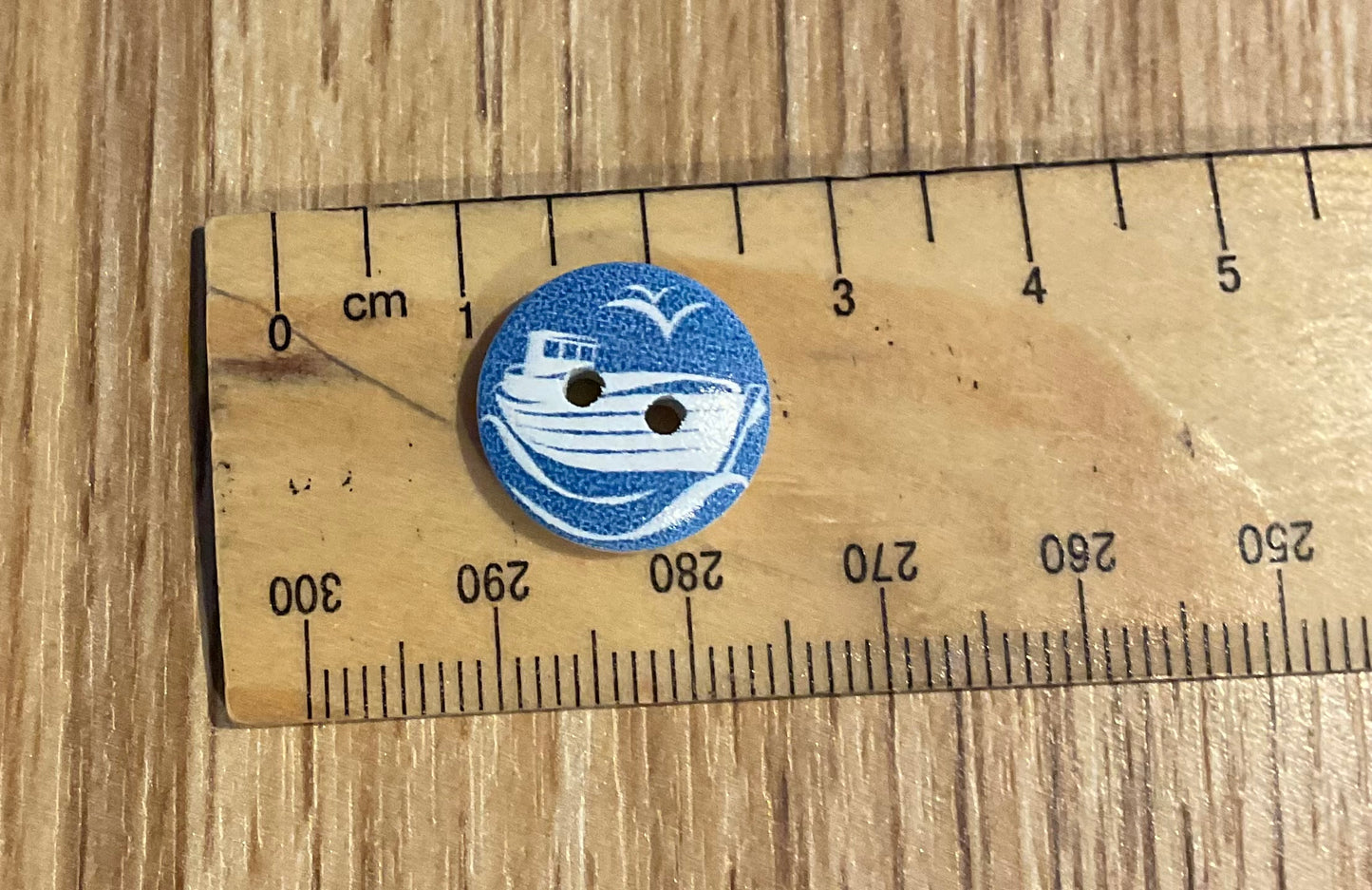 *Loose Buttons -Wooden Sailing Themed