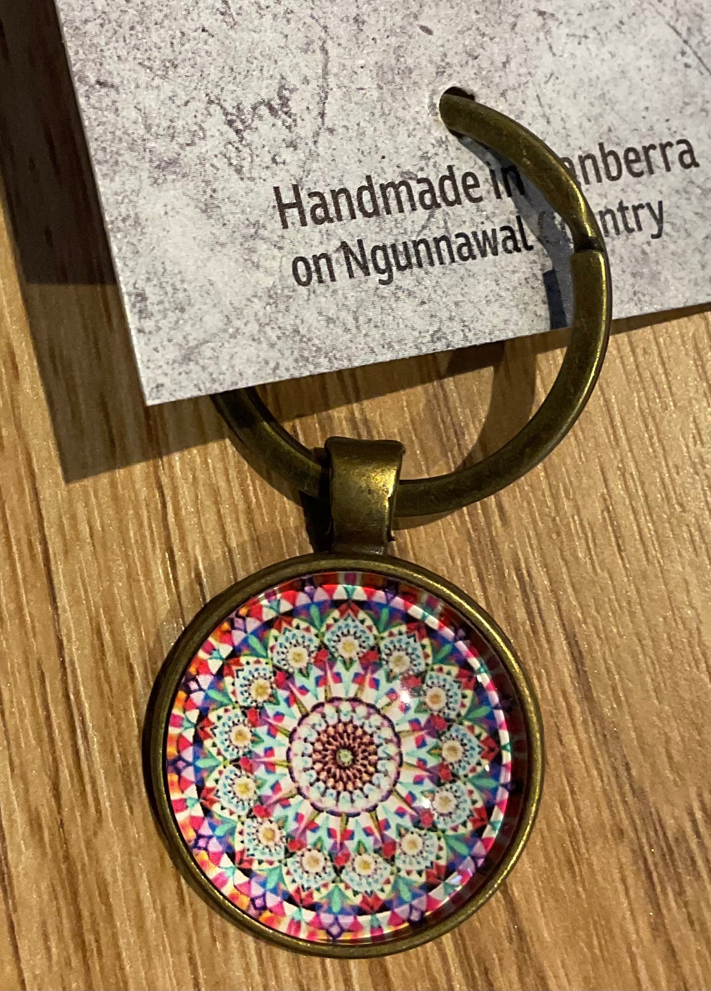 *Glass Dome Keychain Bronze
