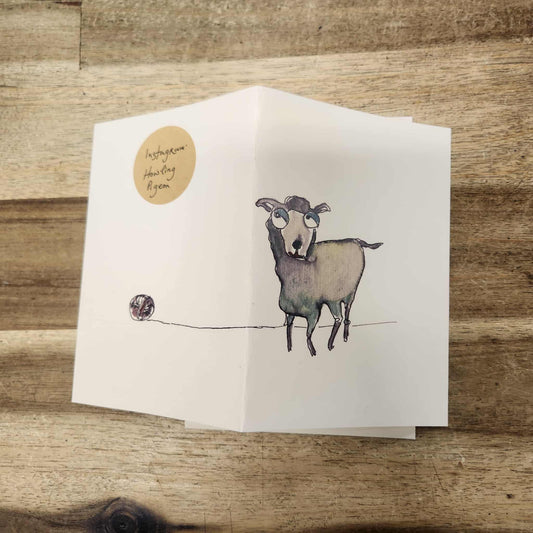 Greeting Card - Sheep