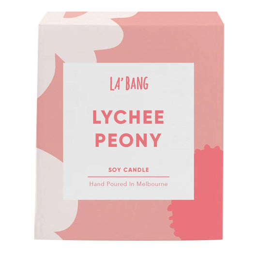 Wooden wick  Candle - Lychee Peony