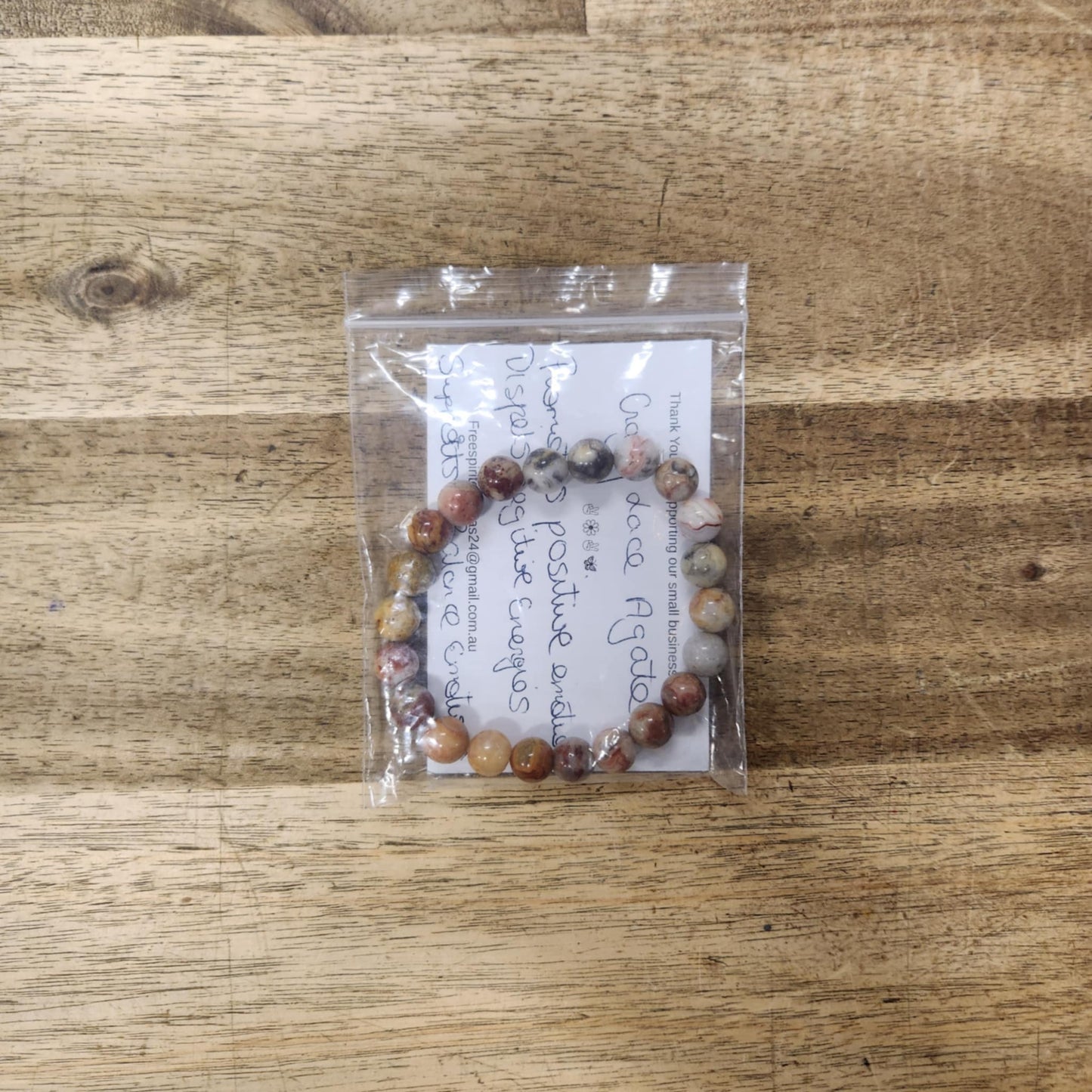 Beaded Bracelet - Crazy Lace Agate