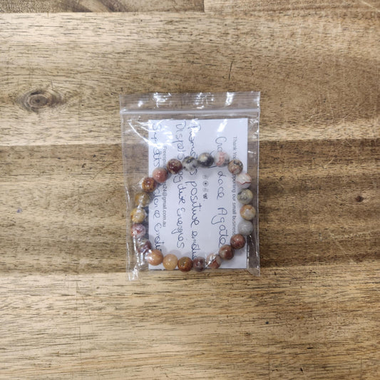 Beaded Bracelet - Crazy Lace Agate