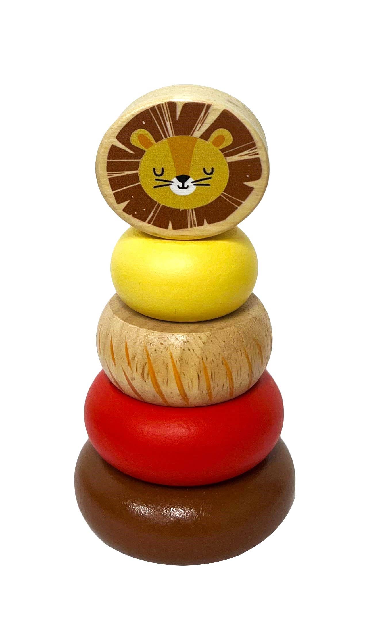 Wooden Mini Safari Animal Stacking Toy