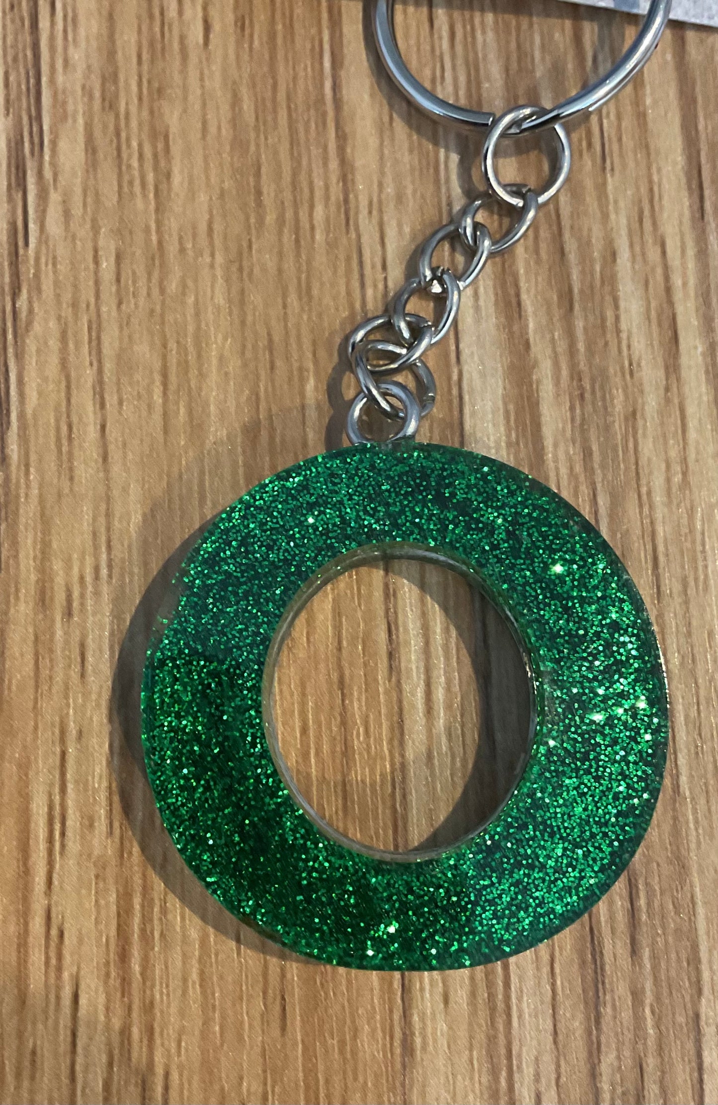 *Keychain Resin Letter O