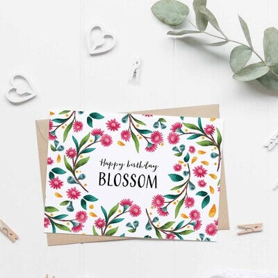 Happy Birthday Blossom Card