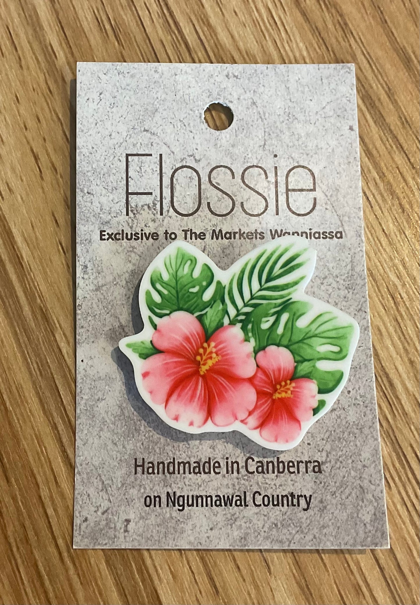 *Brooch Hibiscus Flowers