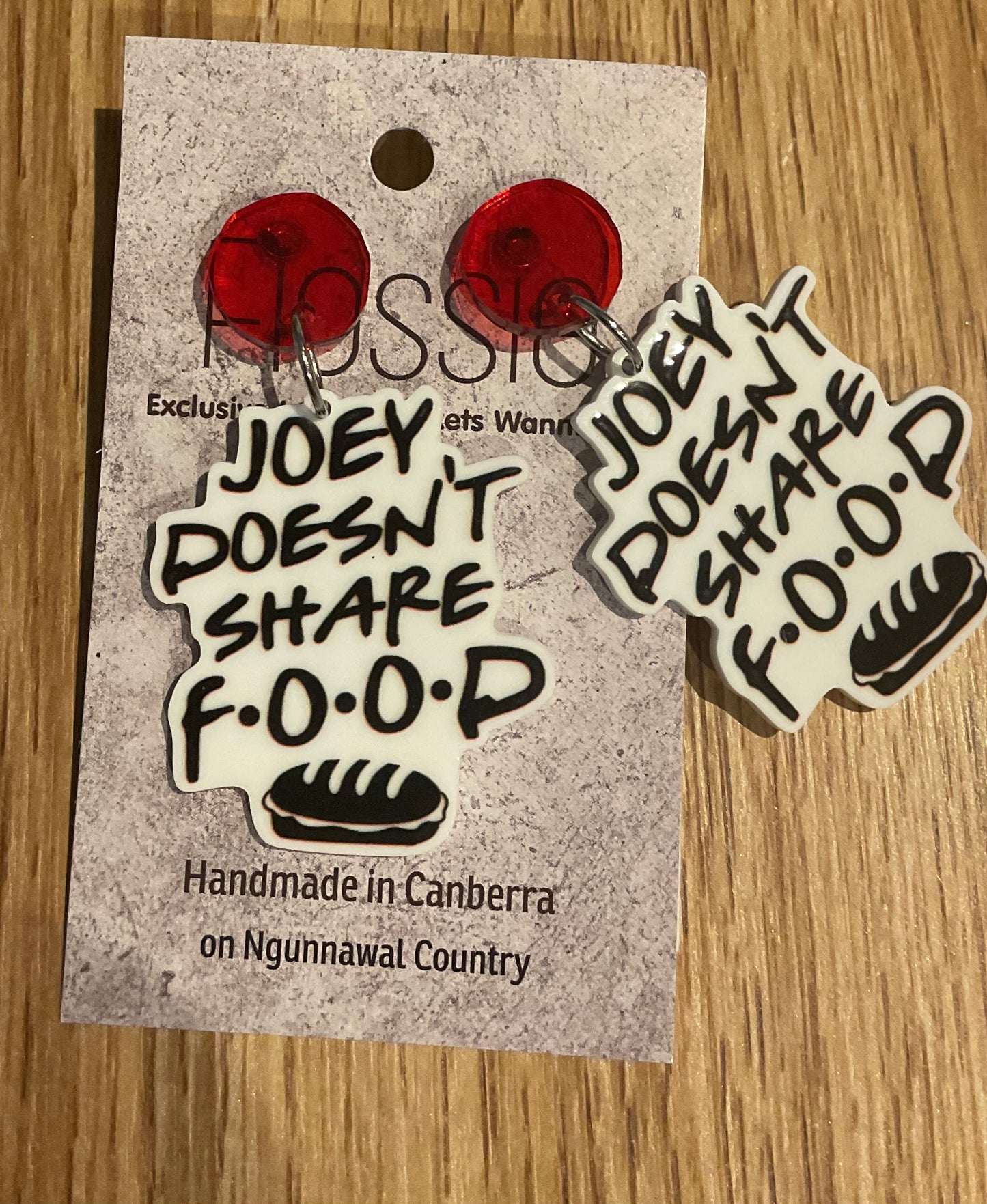 *Earrings Friends Quote Dangles
