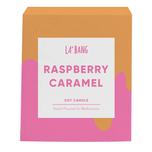 Wooden wick Candle - Raspberry Caramel