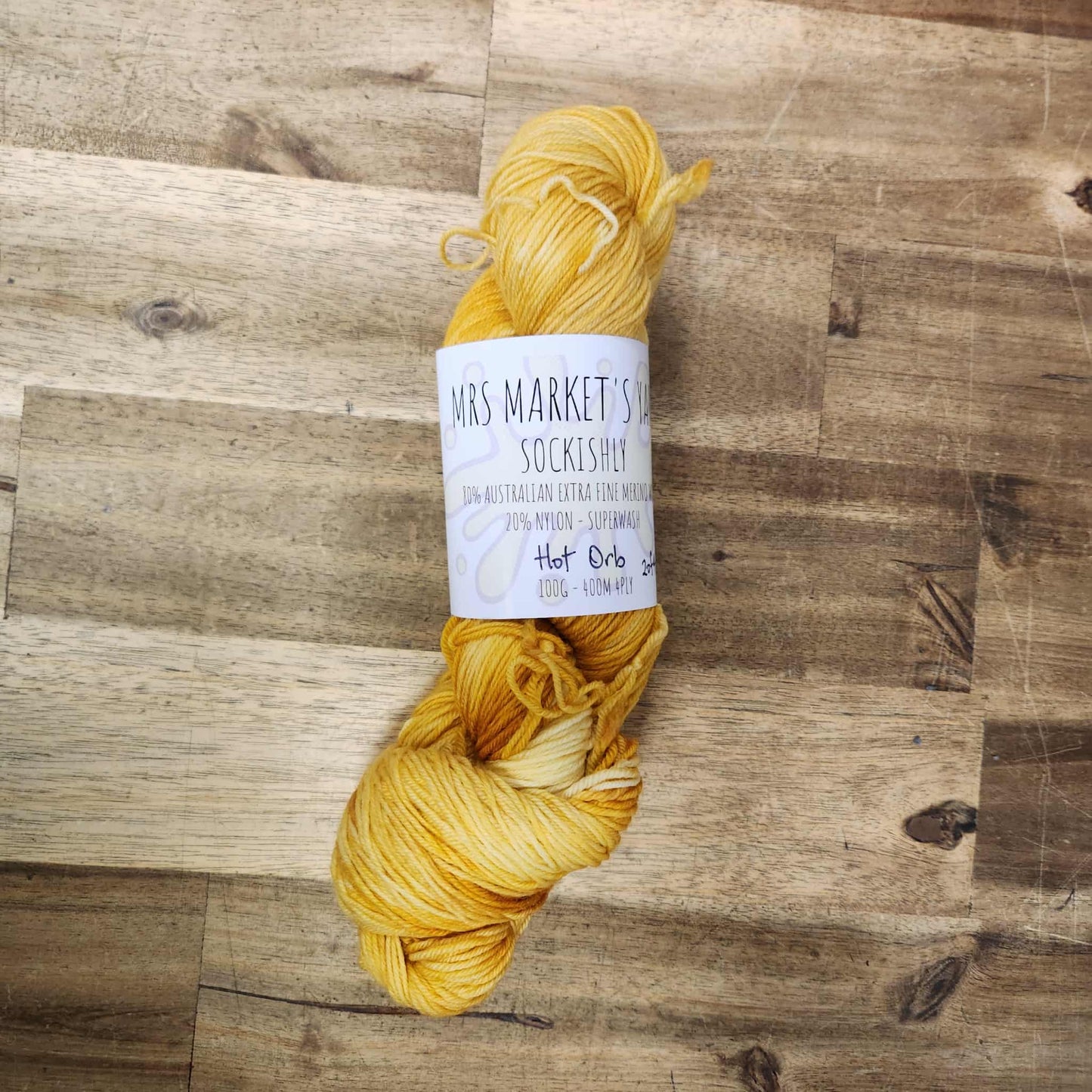Mrs Market's Sockishly Hand Dyed Yarn 4ply