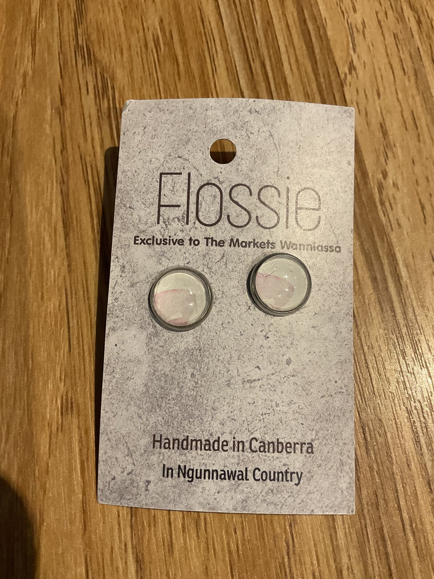 *Earrings Pale Pink Studs