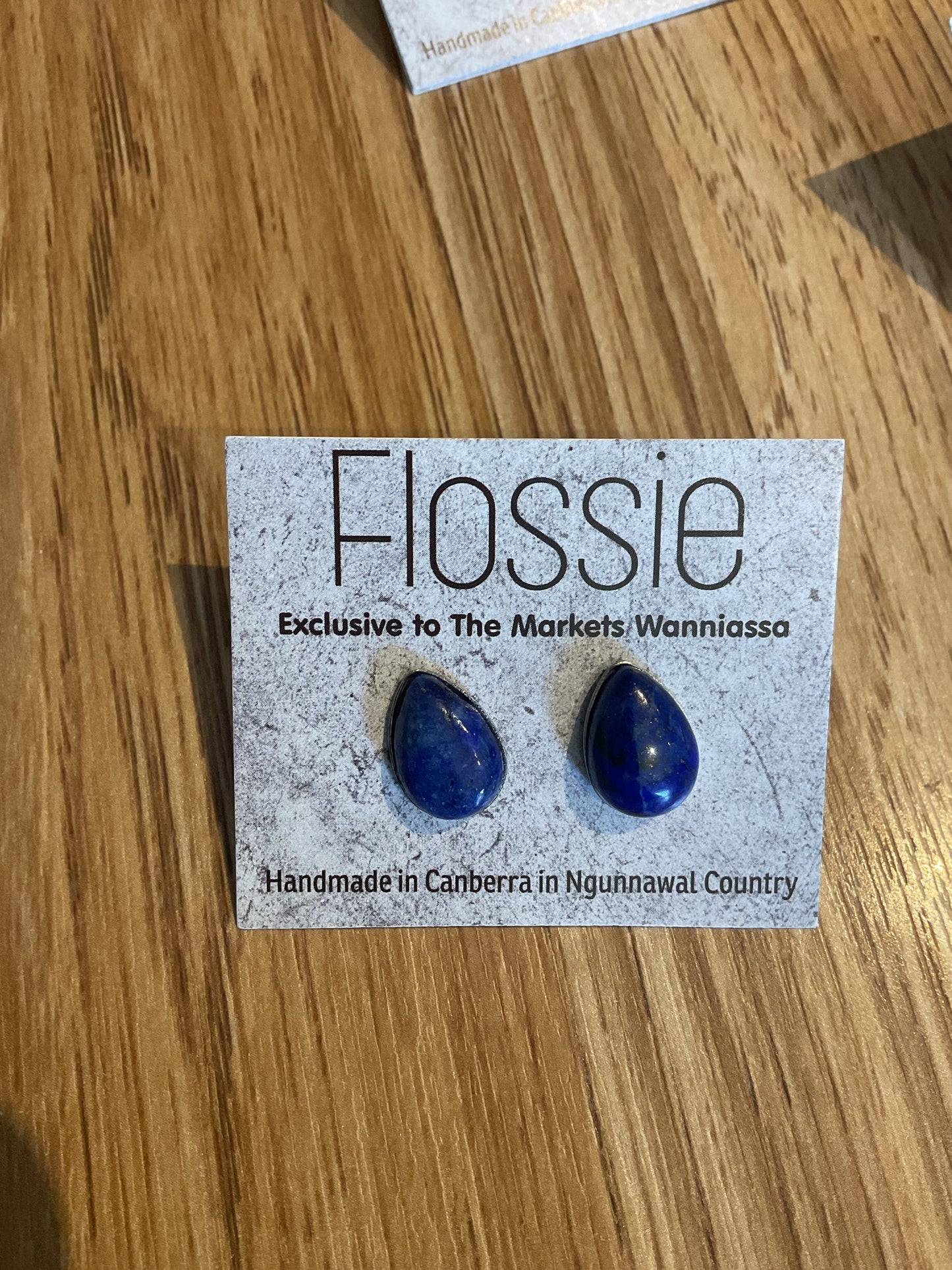 *Earrings Gemstone Teardrop Studs