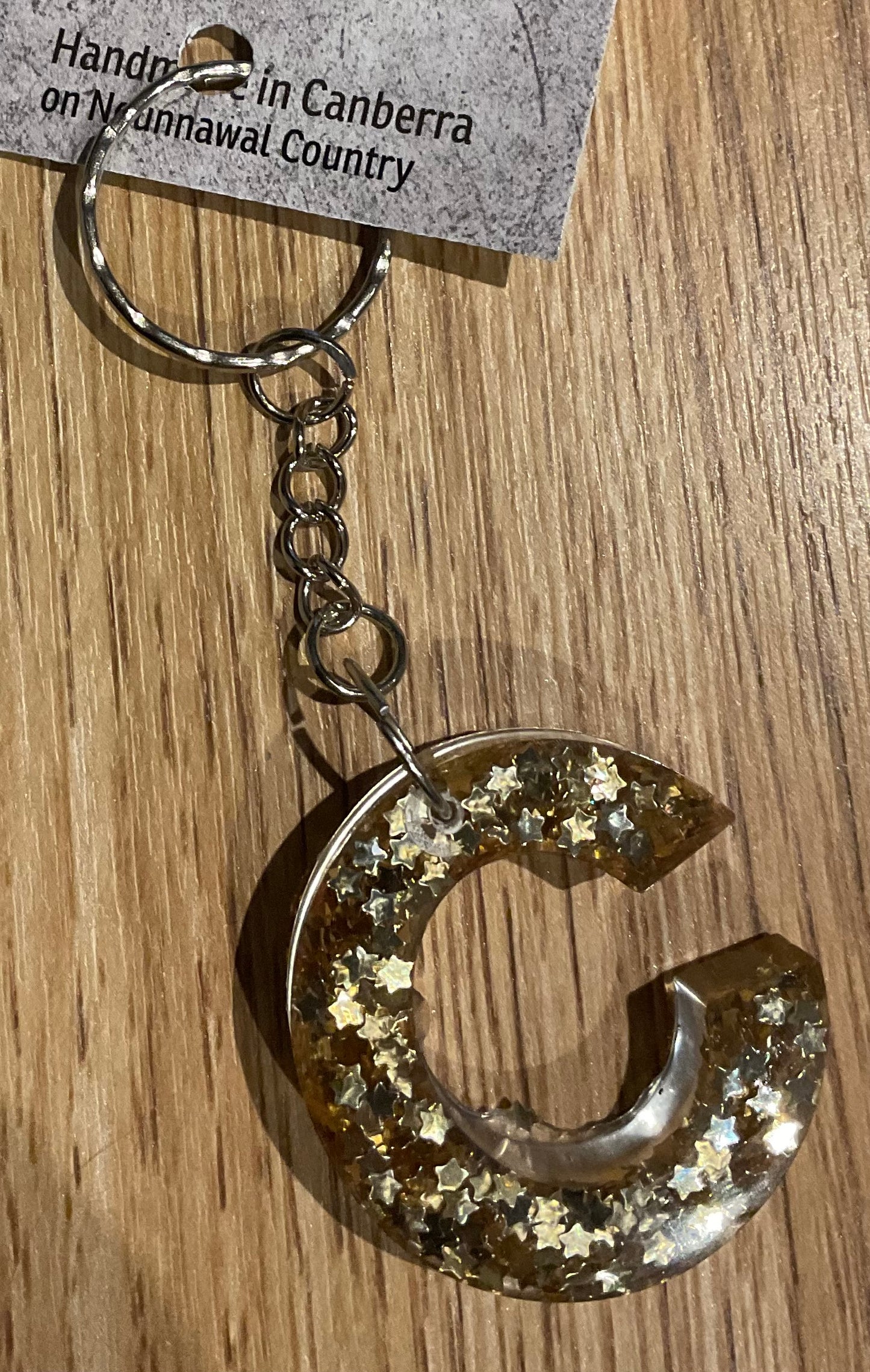*Keychain Resin Letter C