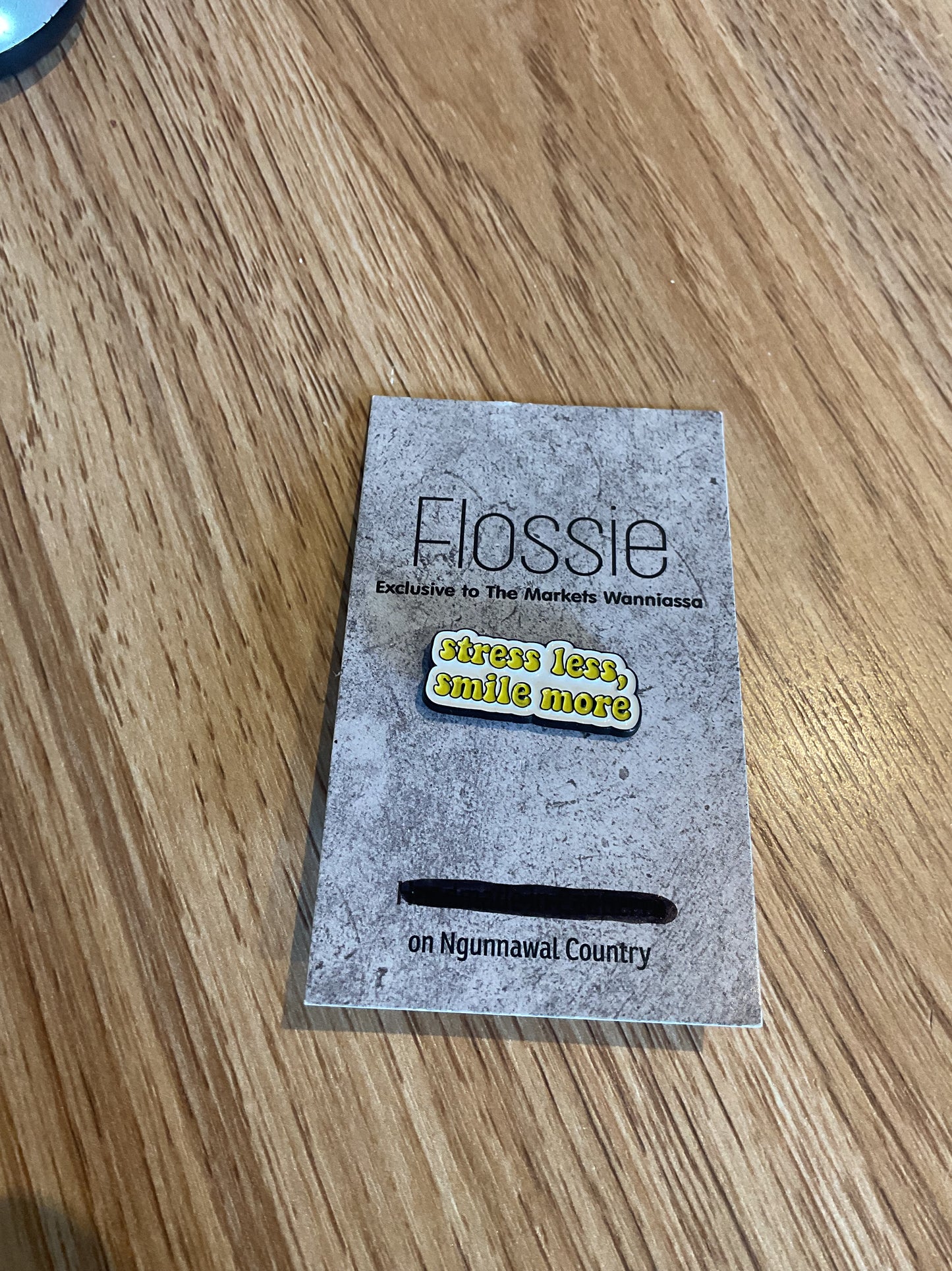 *Stress Less, Smile More Lapel Pin