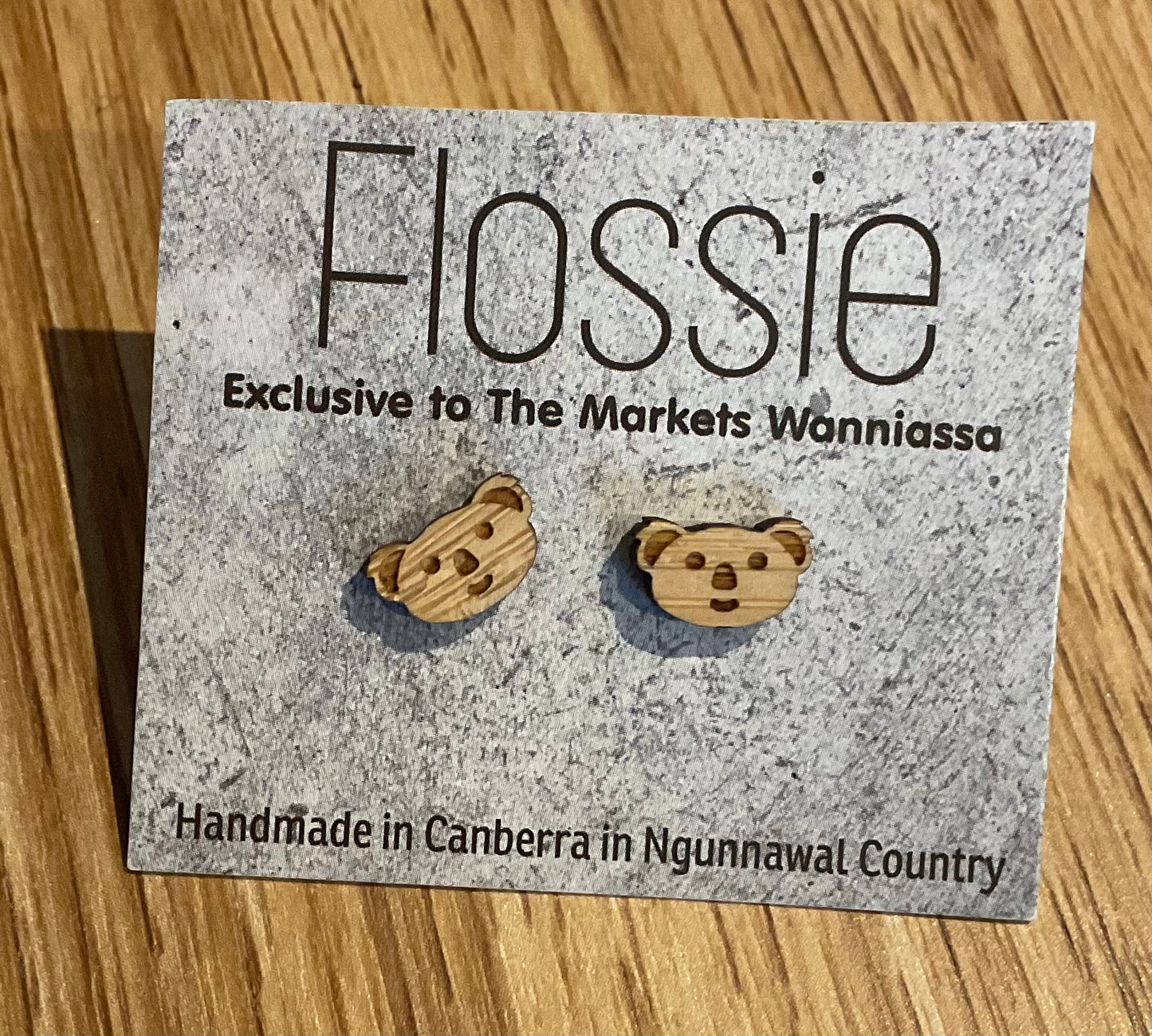 *Earrings Koala Face Studs