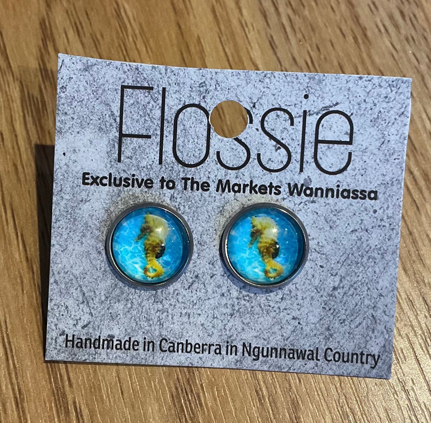 *Earrings Seahorse Studs