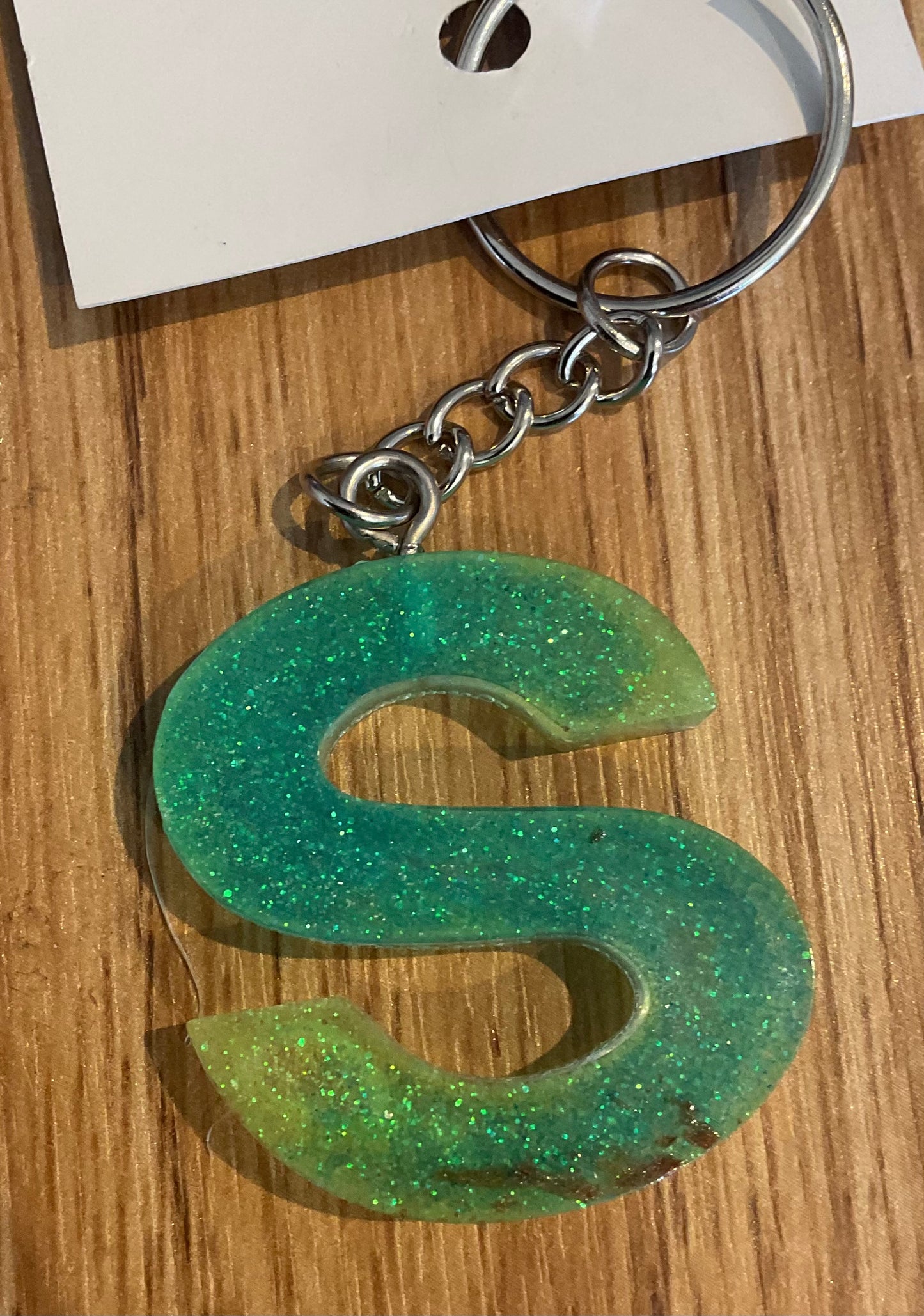 *Keychain Resin Letter S