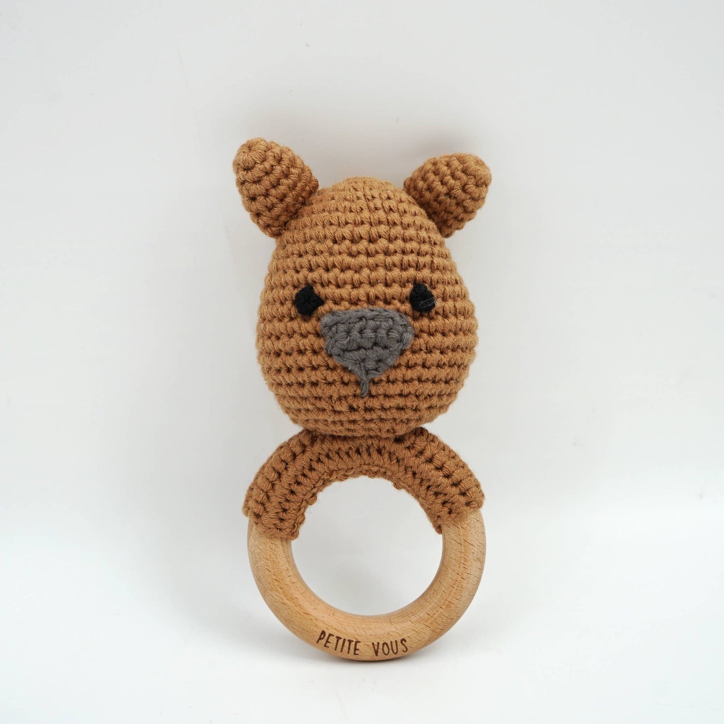 100% Cotton Crochet Ring Rattle - Wombles Wombat