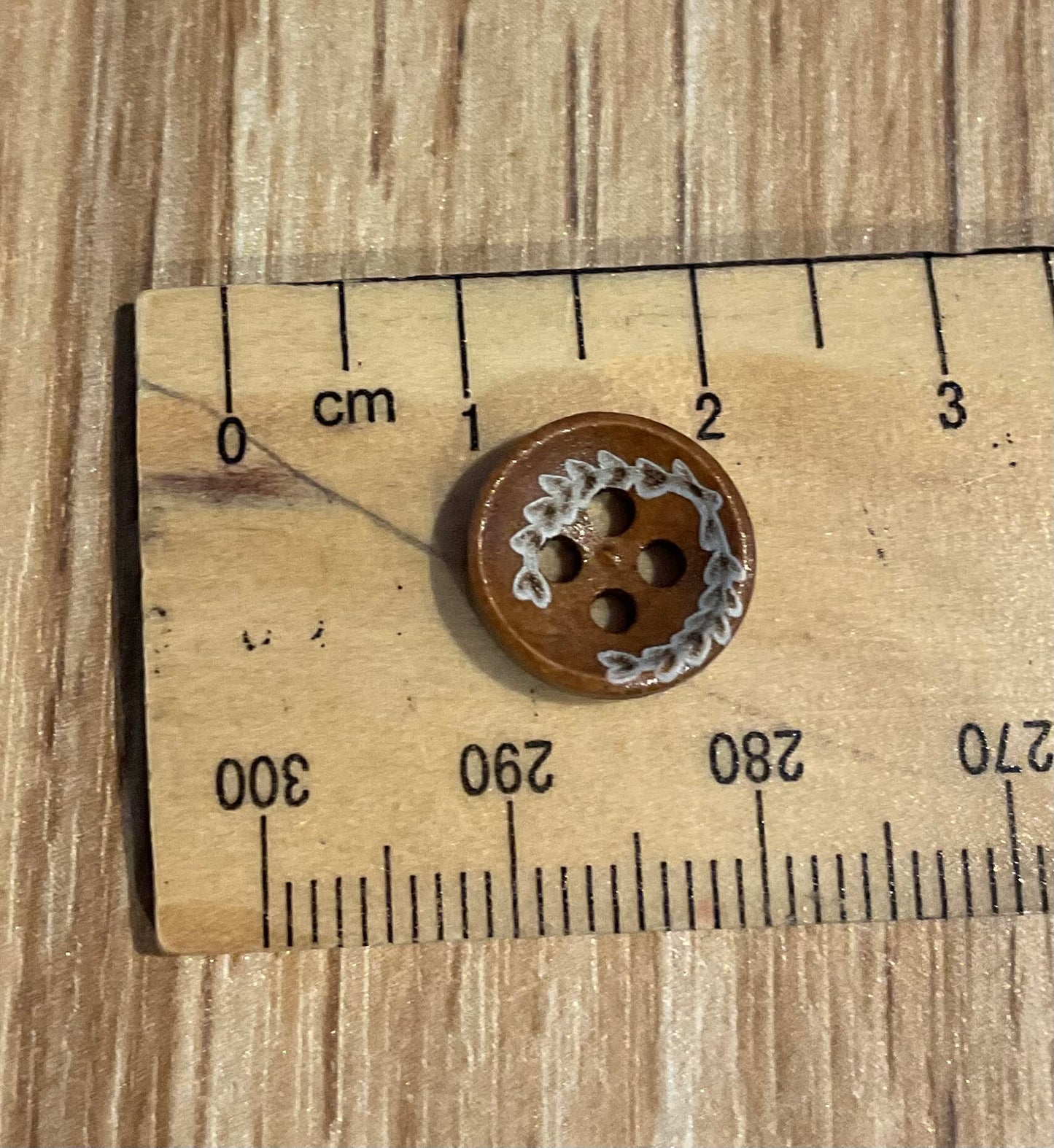 *Loose Buttons -Wooden Print