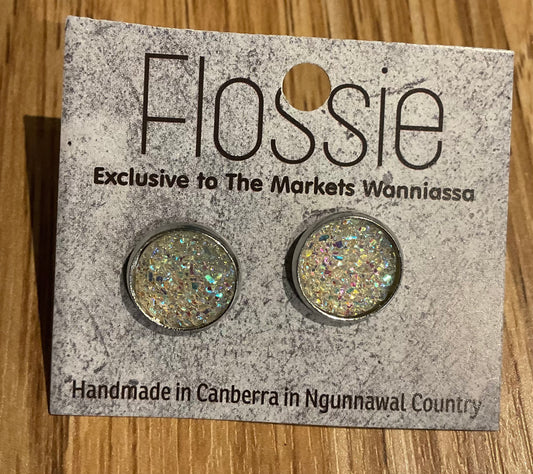 *Earrings Crystal Glitter Studs