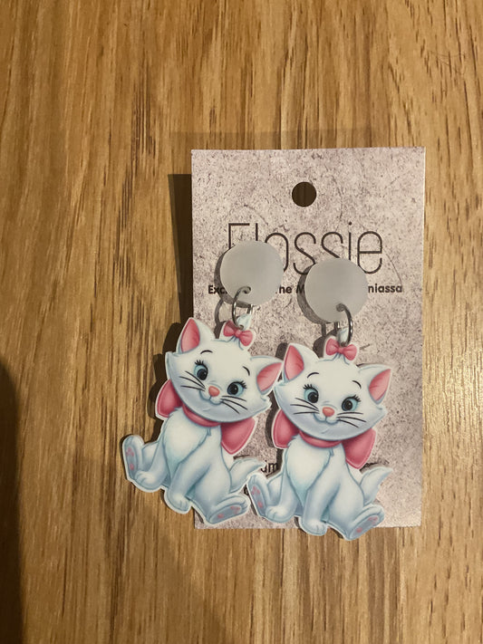 *Earrings Kitten Dangles