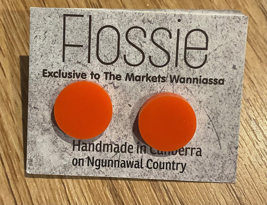 *Earrings Orange Studs