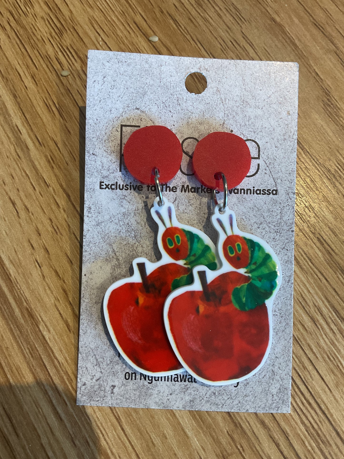 *Earrings Apple Dangles