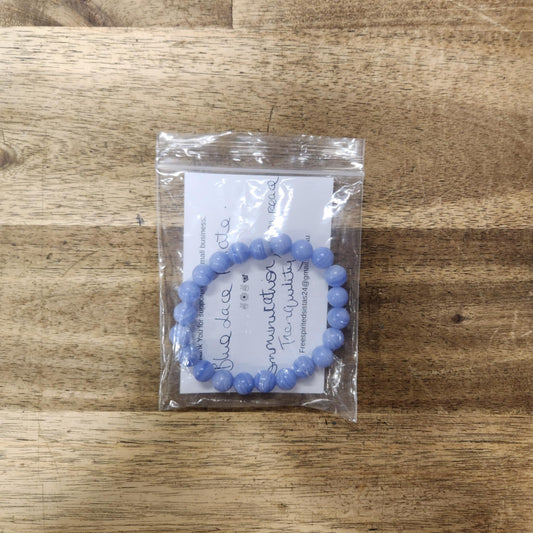 Beaded Bracelet - Blue Lace Agate