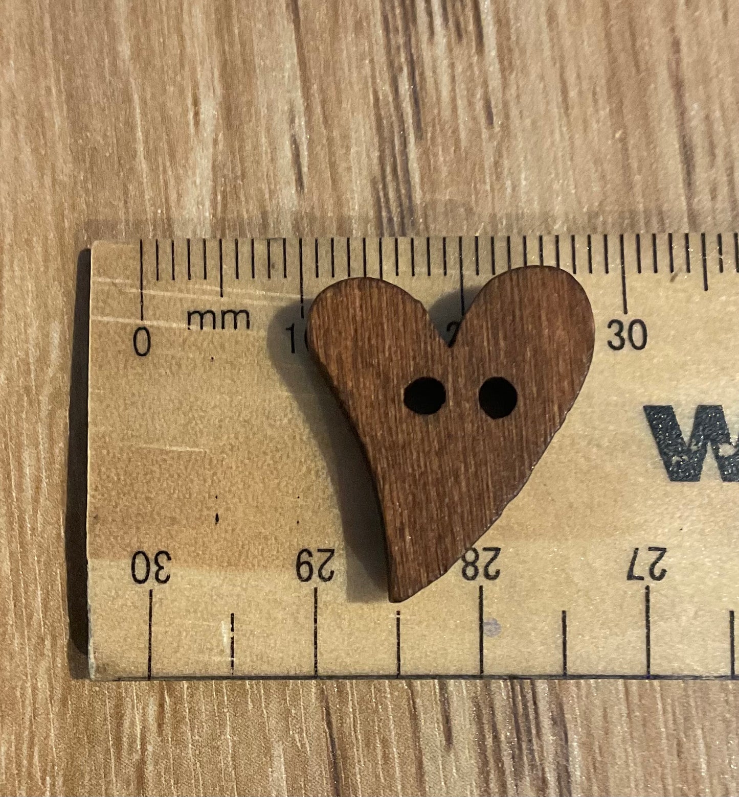 *Loose Buttons - Wooden Hearts