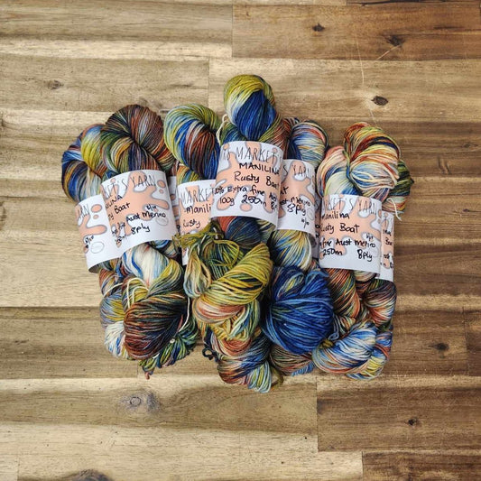 Mrs Market's Manilina 8ply Hand Dyed Yarn