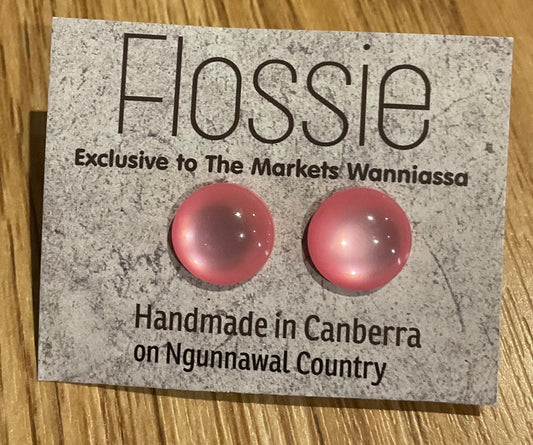 *Earring Light Pink Dome Studs