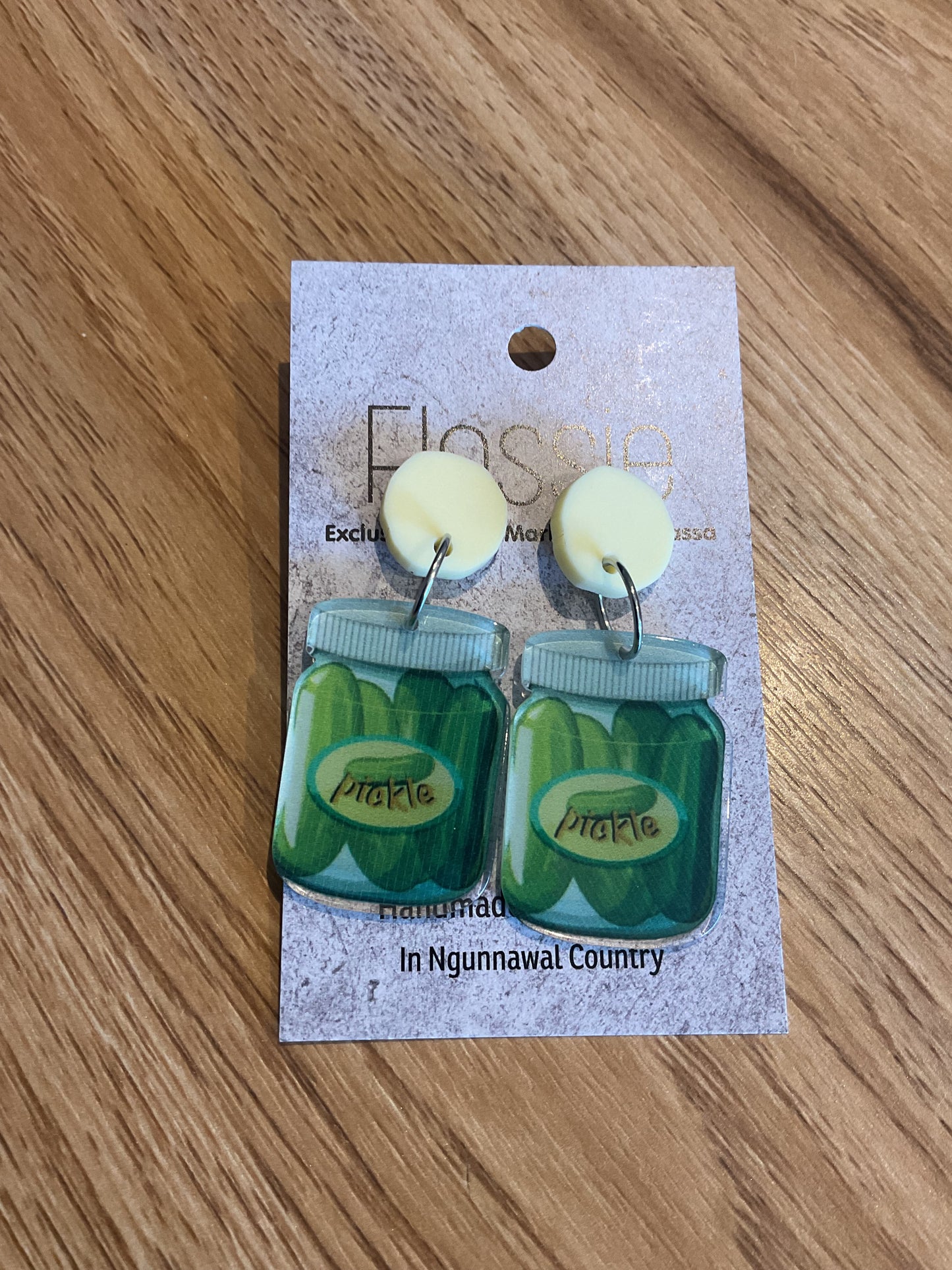 *Earrings Pickle Jars Dangles