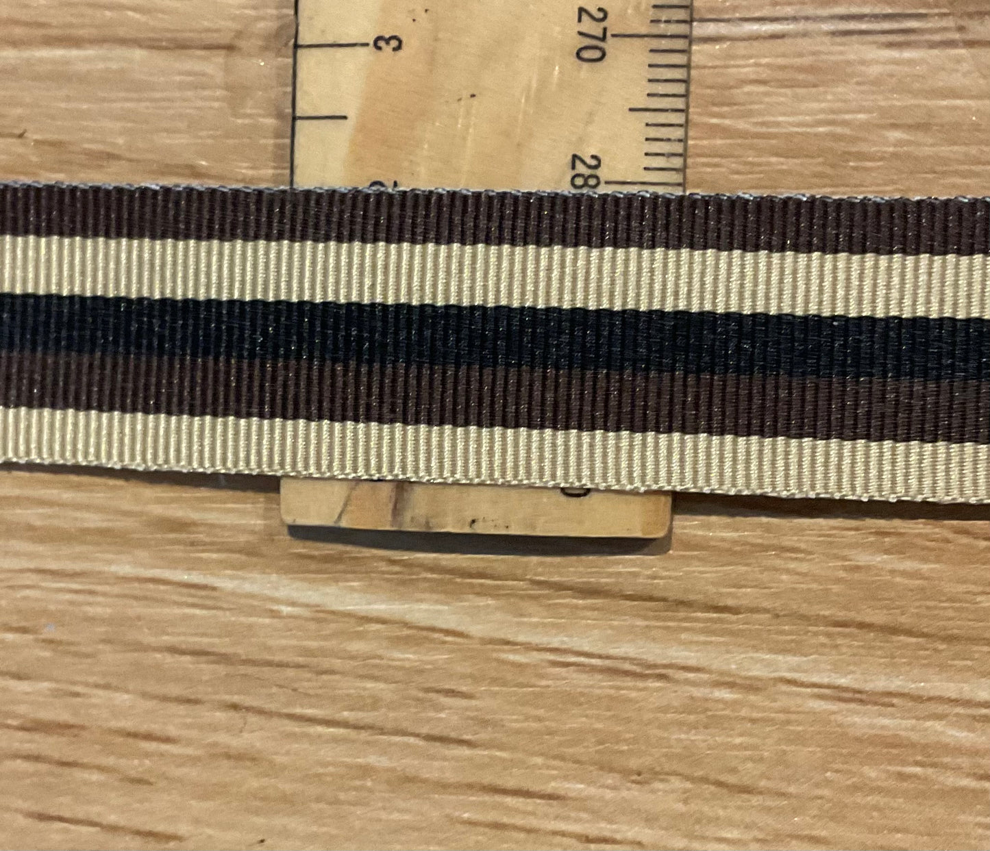 *Ribbon Brown Grosgrain- 20mm Per Metre