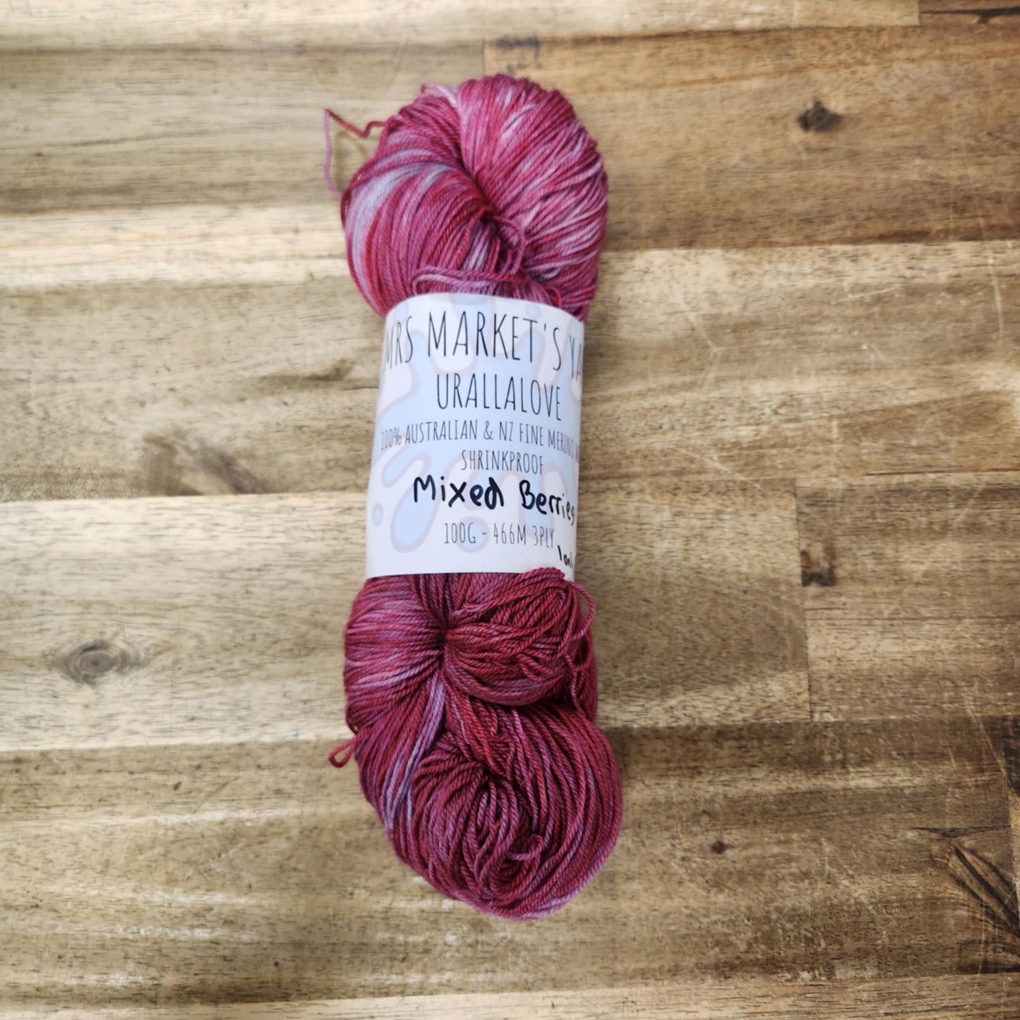 Mrs Markets Urallalove 3ply Hand dyed Yarn